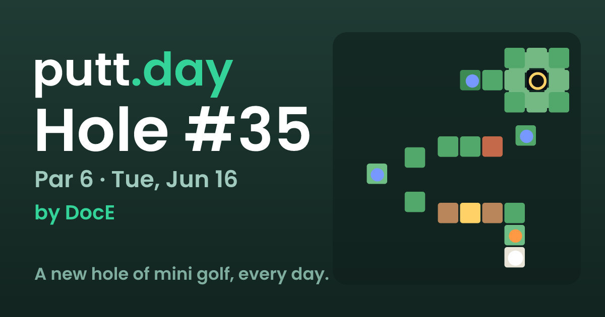 Show HN: 일일 미니골프 게임 Putt.day